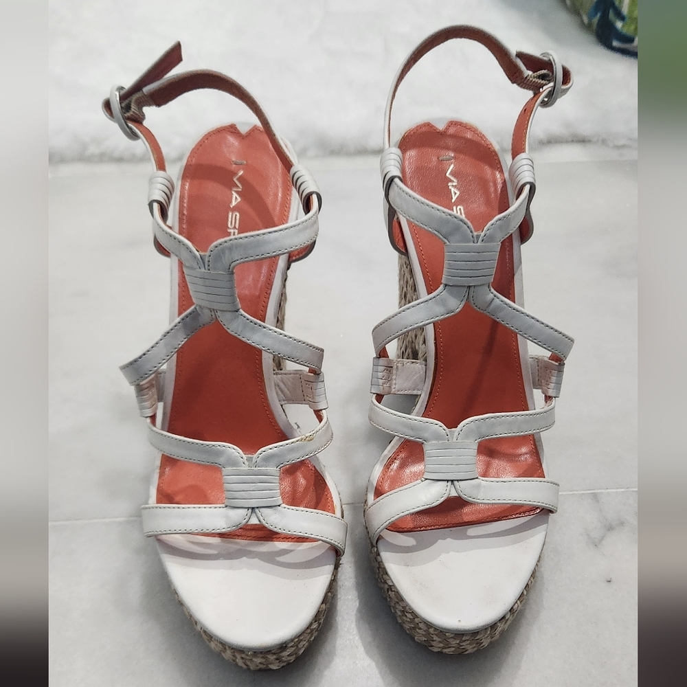 Via Spiga Strappy Wedge Espadrille 8 5